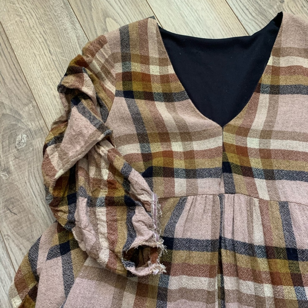 Plaid Midi Dress - Picture 3 of 5
